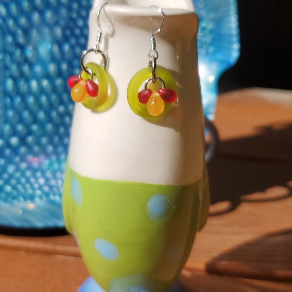 Recycled Glass Earrings